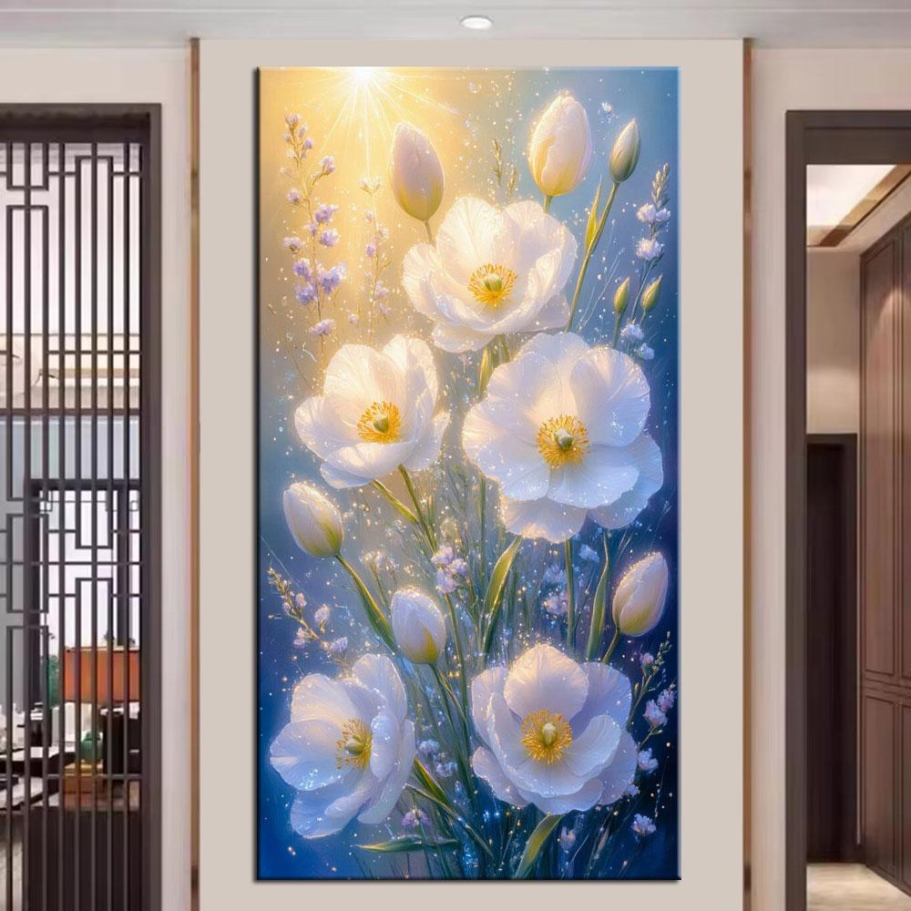 Beautiful flowers DIY Diamond Painting Cross Stitch Full Drills Diamond Mosaic New Collection Home Decor