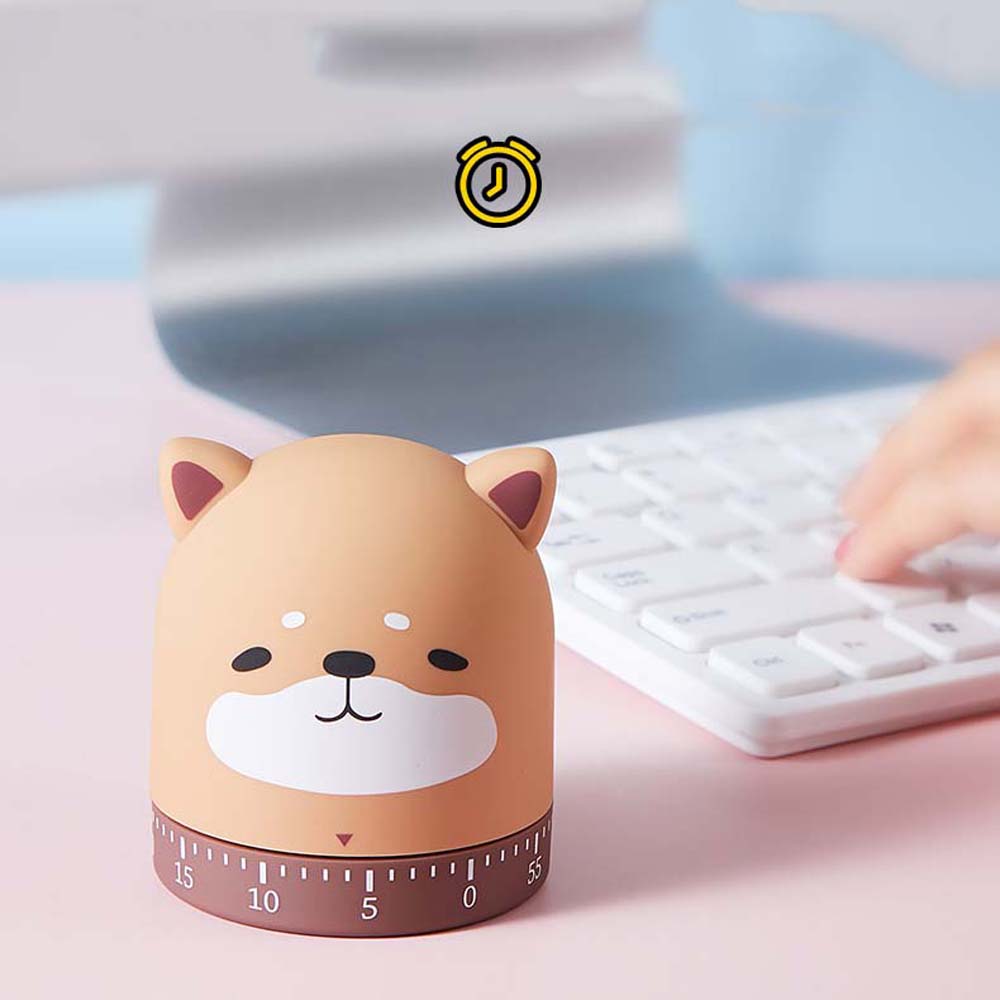 Cute Mechanical Shower Household Study Home Kitchen Timer Alarm Clock Cooking Tool Time Reminder