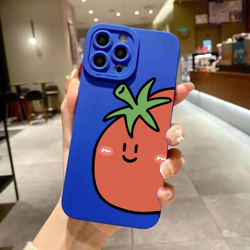 Tomato and Egg Phone Case IPhone 16 15 Pro Max Case For IPhone 13 14 15 12 11 Pro XS Max 12 13 Mini XR X Plus Shockproof Case