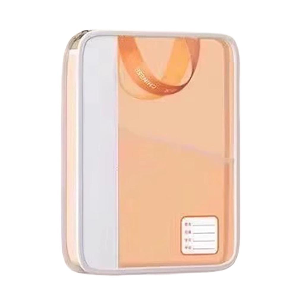 Hand-held Transparent Document Bag Double Handed Subject Classification Bag School Organization