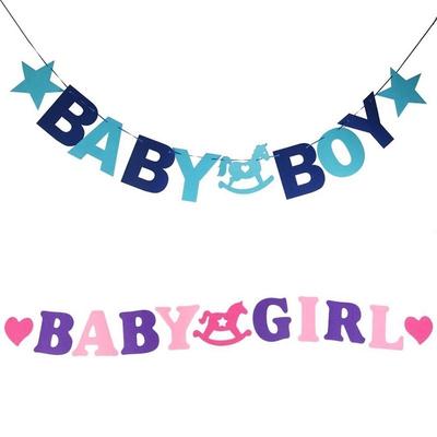 Baby Junge Wimpelkette Banner Babyparty Party Dekoration
