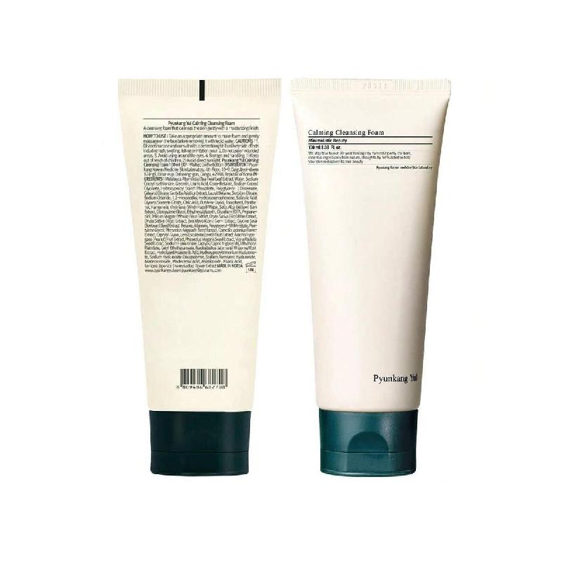 Pyunkang Yul Calming Cleansing Foam 100ml, Low PH Formula Facial Wash/Cleanser With Witch Hazel, AHA For Oil Control- Cica, Tea Tree Extract