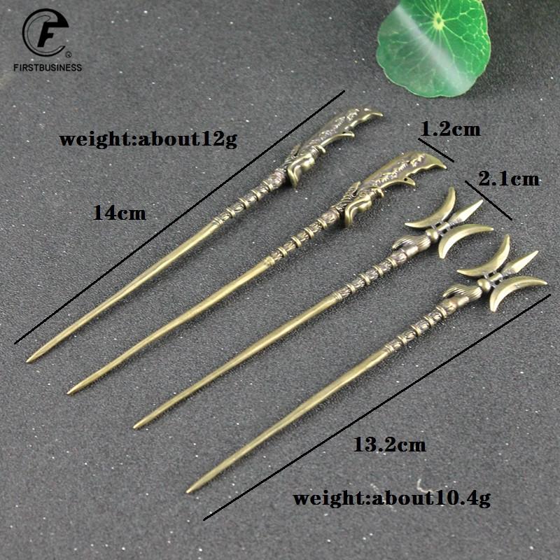Ancient Chinese Weapon Copper Halberd Solid Brass Armored Warrior Weapons Tea Knife Puer Tea Needle Tea Tool Cigar Pass Needle