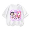 Y2K KPop Demon Hunters Kids T-shirt Cartoon Figure Printed Tops Tees Boys Girls Casual Short Sleeve Tshirt Children's Clothing