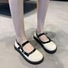 Fashion Woman Flats Japanese Style Lolita Cute White Mary Jane Gothic with Bow Shoes for Women Kawaii On Sale Elegant and Fashionable L