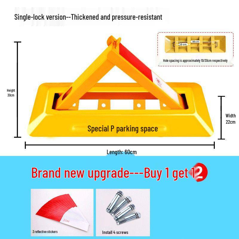 Blocator de sol triunghiular rezistent pentru locuri de parcare în garaje