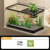 Heimgebrauch Kleiner Fischtank Verdickt Hochtransparent PC Ökologischer Fischtank Goldfischtank Sauerstoffzufuhr Explosionsgeschützt Aquarium