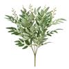 Simulated Willow Leaf Multicolor Artificial Green Plant Hotel Home Decoration