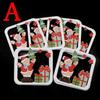 1 Set Christmas Tree Hanging Ornaments Wooden DIY Pendant Bells Santa Claus New Year Decor Christmas Home Party Decor Supplies