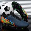 New Men Kids Soccer Shoes Cleats Football Boots Sports Long Studs Shoes for Training Competition