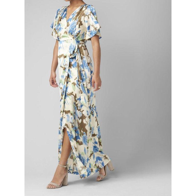 Export Single Smooth Fabric High Quality Tie-Dye One Piece Strap Fashion Elegant Graceful Spring New Arrival Dress