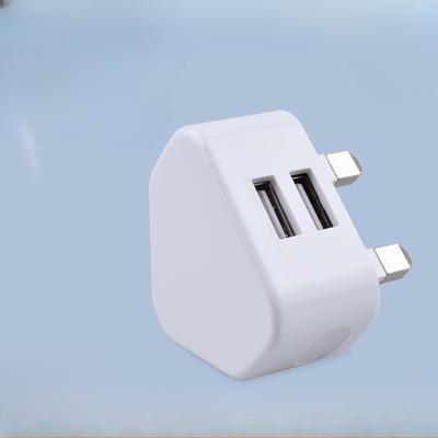 5V2A Cep Telefonu Şarj Cihazı Çift Port USB Üç Ayaklı İngiliz Regülatörü Fiş Şarj Başlığı Hızlı Şarj Güç Adaptörü