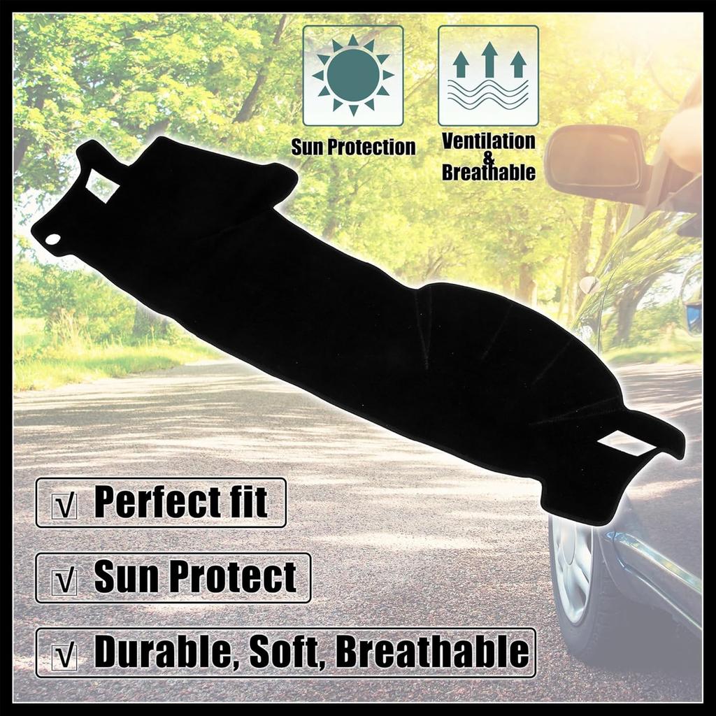 Polyester Dashboard Cover Mat Protector Non Slip Mat Carpet Replacement for Subaru Legacy Outback 2005-2009 Replacement Durable Material