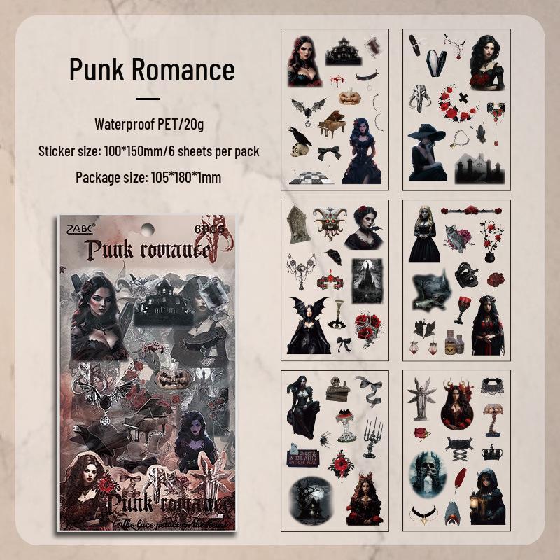 Autron Tuborg Dark Gothic Набор стикеров для журнала - Ретро-коллаж PET-пленка с вырезкой