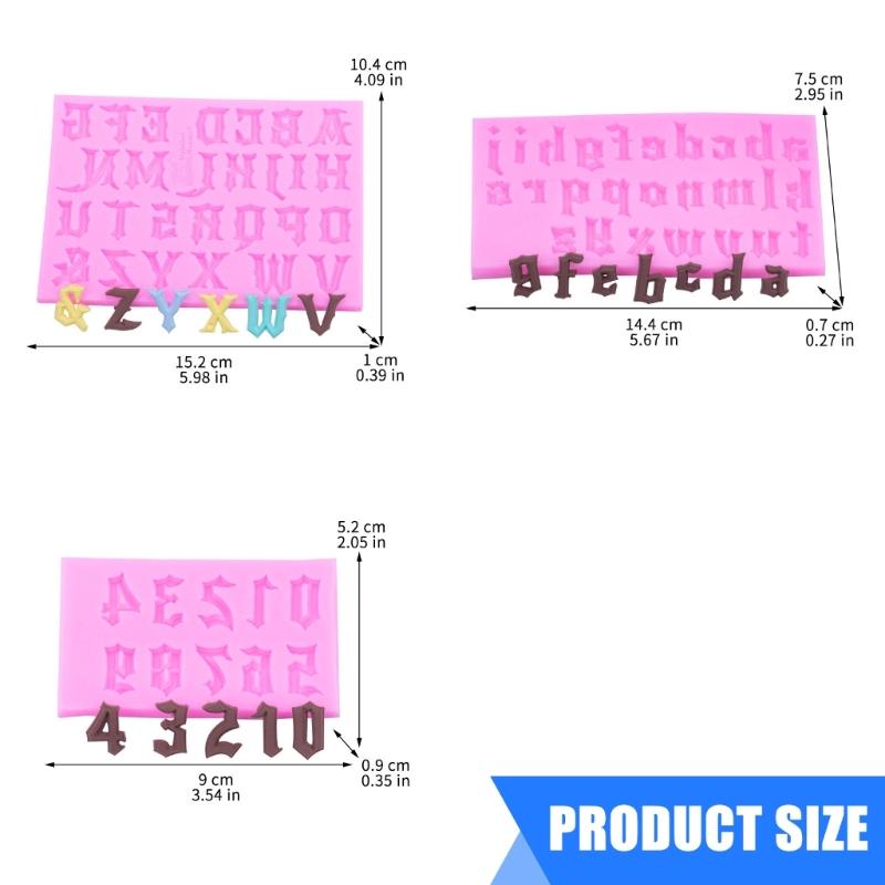 3D Number Silicone Candle Molds for Epoxy Resin Making Candle Soap Molds Number Shape Chocolate Fondant Mould Cake Molds