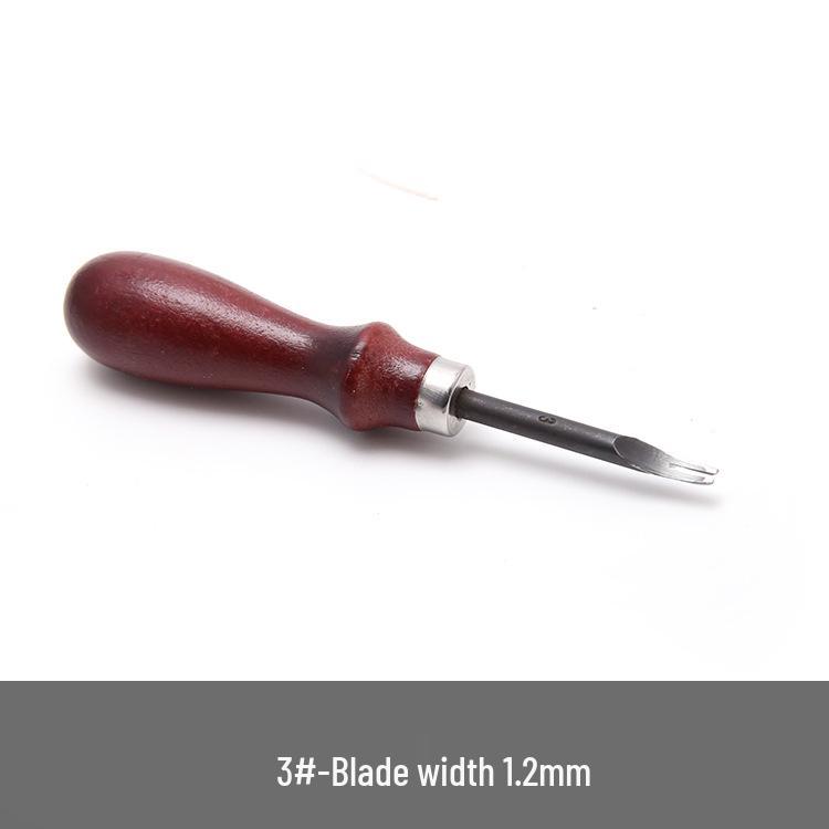 

Красная ручка DIY Триммер для кожаной поверхности для кожи растительного дубления Trimmer-3# (1.2mm)