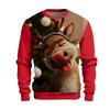 Christmas Print Loose Men's Hoodie