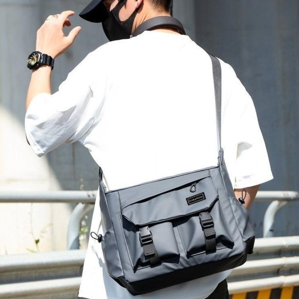 Japanese Style Men Crossbody Bag Large Capacity Single Shoulder Bag  Streetwear
