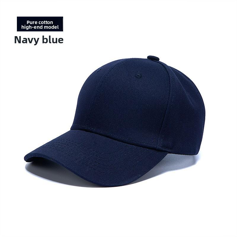 Cotton Baseball Cap With Adjustable Sunshade For Casual Wear