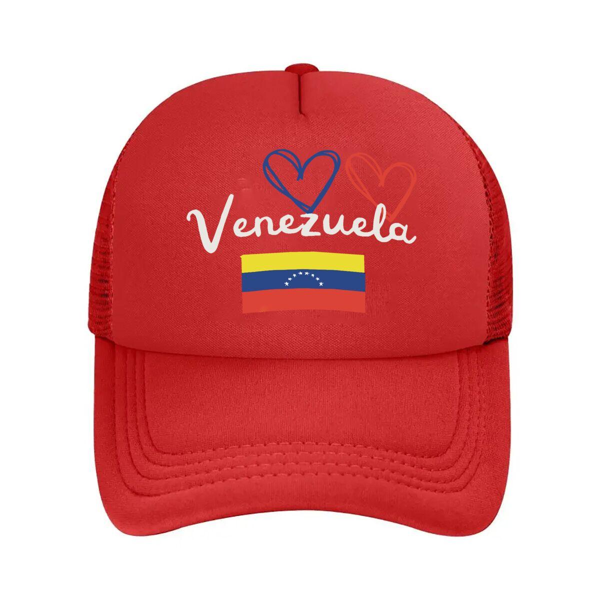 Venezuela Love Country Pride Art Design Mesh Baseball Cap One Size