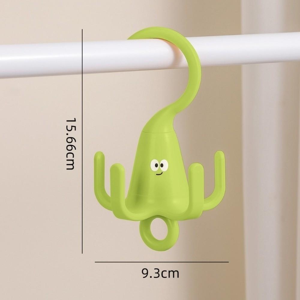 New Rotatable Closet Hooks Multi-purpose Space Saving Ties Organization Hooks 5 Claw Hook Wardrobe Storage