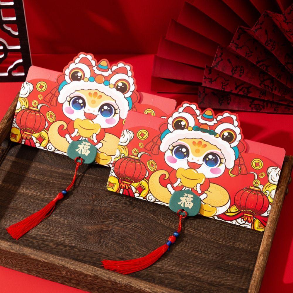 Dragon Pattern Money Pocket Luck Money Bag Blessing Bag Traditional Red Pocket Party Gifts