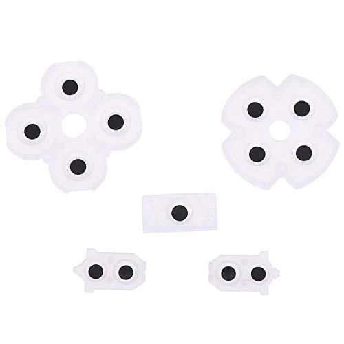 PlayStation4 PS4 Controller Replacement Rubber Pad Button Rubber Rubber Set Conductive Adhesive Pad PS4 Repair V2 JDS-030/040 Original Wipe Included