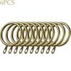 Metal Curtain Rings, Hanging Hooks for Curtains, Rods, Pole Voile, Heavy Duty Rings, 6Pcs, 96Pcs