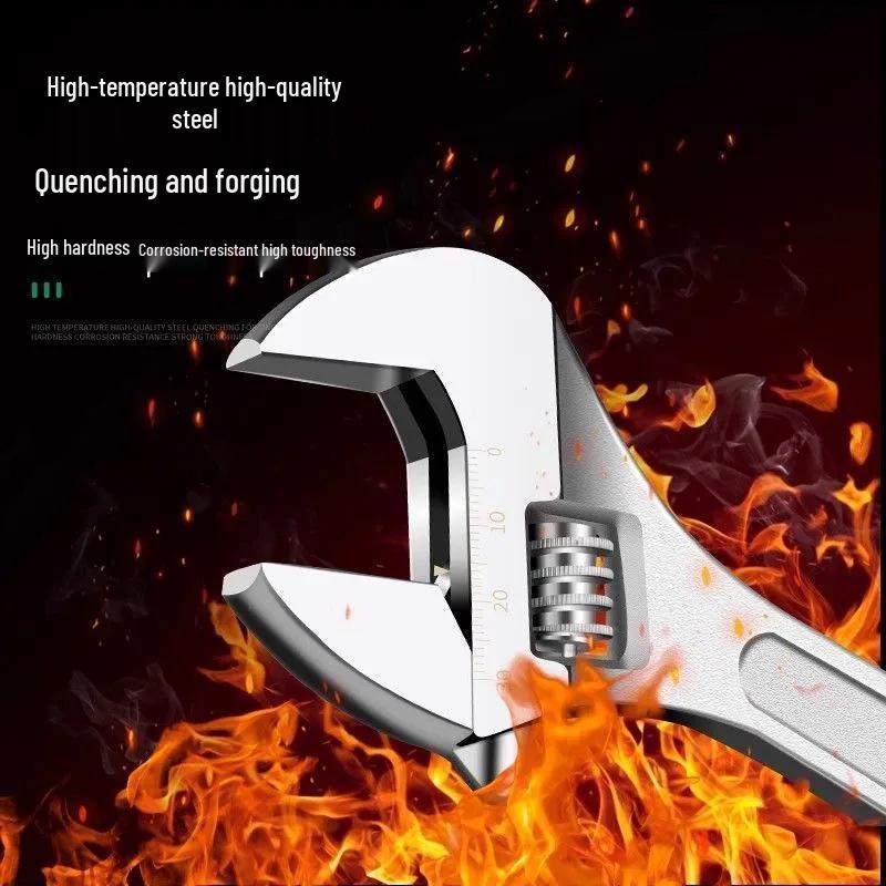 Multifunctional Universal Large Opening Adjustable Wrench - 6" & 8