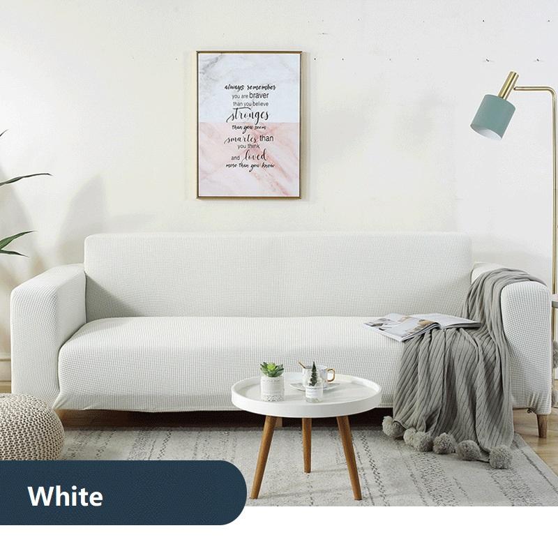 Graue Farbe Wasserdichter Sofabezug Verdicken Polarfleece All-inclusive Überwurf L-Form Ecksofabezüge für Wohnzimmer