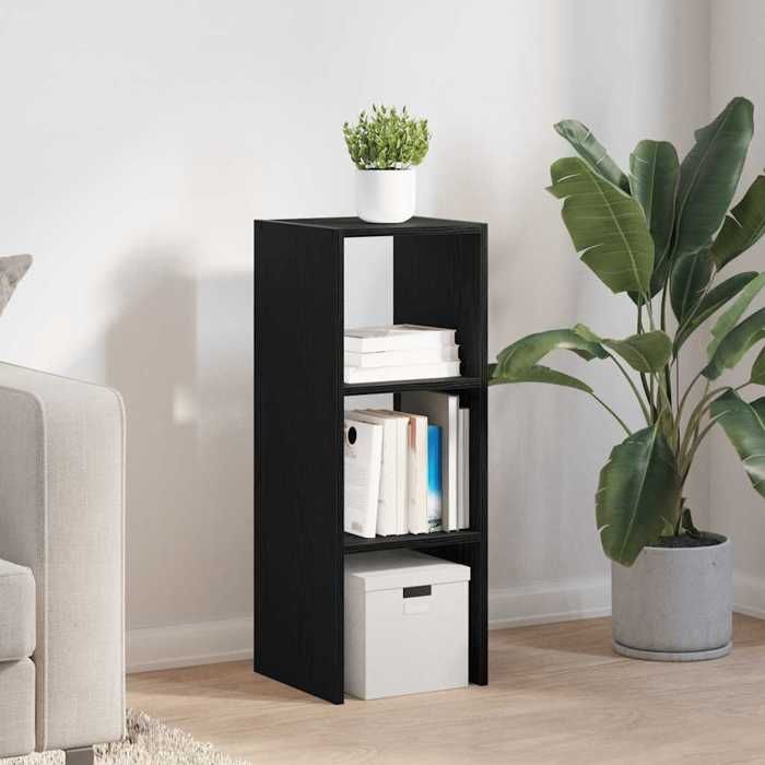 VidaXL Stackable Bookcase Black Oak 30x30x80 Cm Engineered Wood, Shelf, Book Shelf, Book Holder, Cabinet 858805