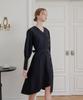 BIBYSEOB Diagonal Long Dress Black [T41]