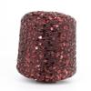 Hand-Knitted Bright Cotton Yarn with Sequins, 3MM+6MM, Combed and Fancy