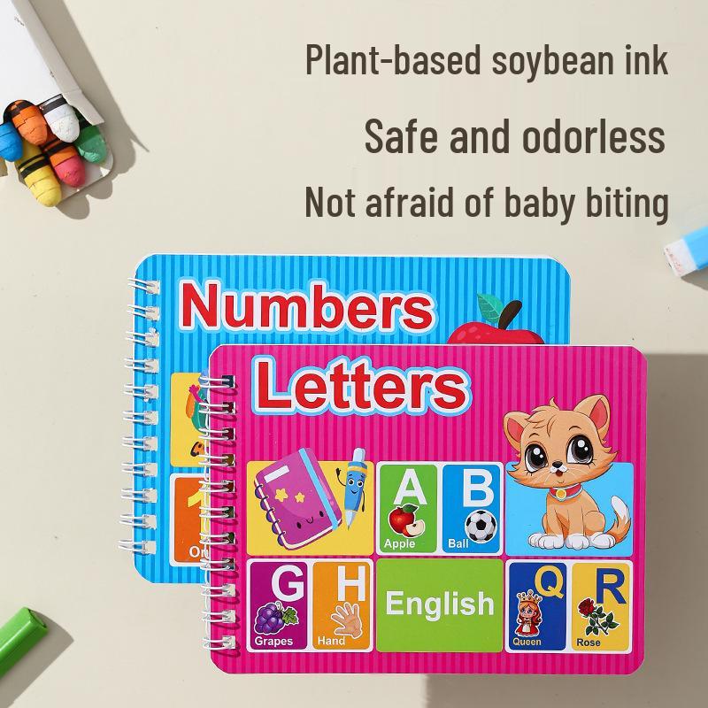 Cognitive Cards: Language, Letters, and Numbers Learning Book for Early Childhood Education