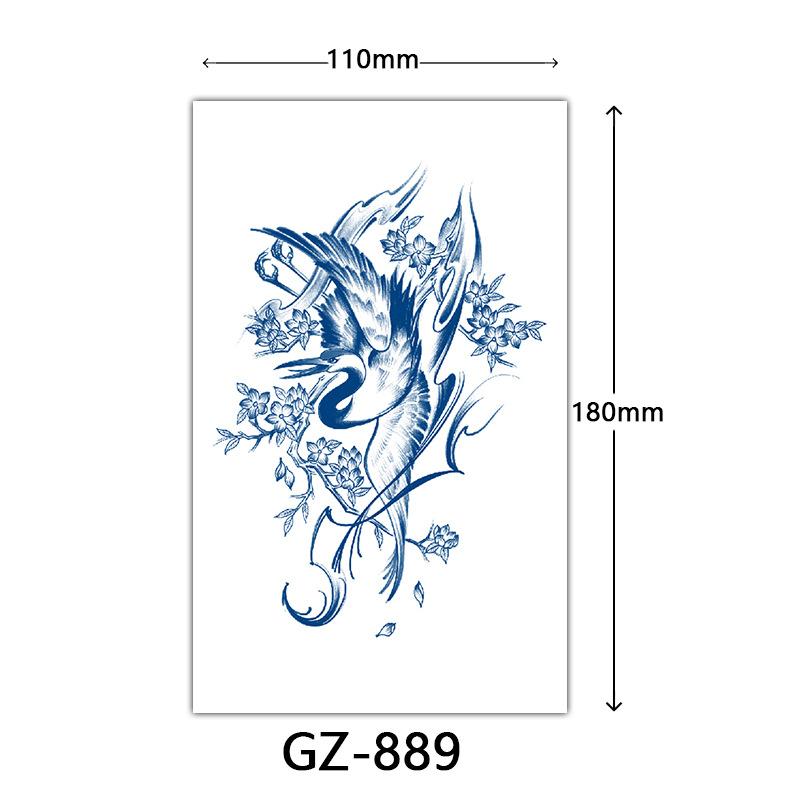 Juice Tattoo Stickers, Herbal Tattoo Stickers, Semi-Permanent English Letter Tattoo Stickers Tattoo