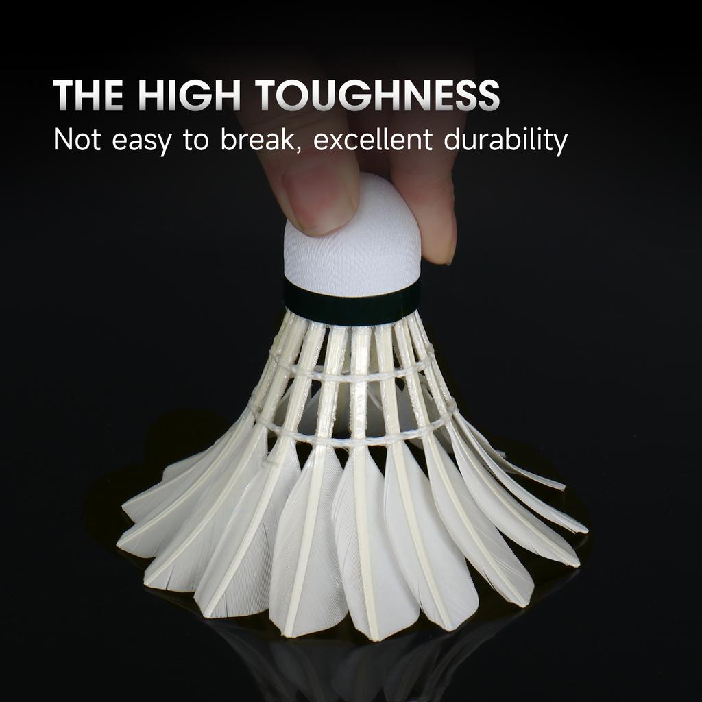 Kunli Badminton Shuttlecocks Duck Feather with Great Durability Stability for Professional Competition Or Training Indoor Sports