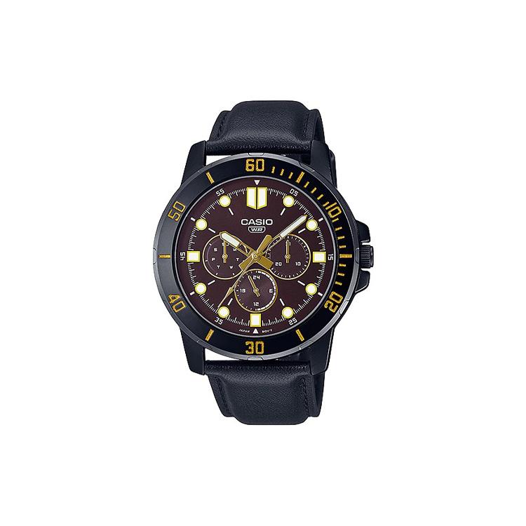 CASIO Men Standard Series Red Watch MTP-VD300BL-5E MTP-VD300BL-5E Black Strap