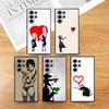 Etui na telefon B-Banksy Graffiti Artist do Samsung S series s21 s22 s23 s24 s25 FE Plus Ultra TPU Miękkie Przyjazne dla skóry etui
