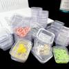Disposable Acrylic Inner Trays 100-Pack for Mini Cup Palettes, Resin Epoxy Craft Coloring Tools, Silicone Molds, 3.7x3x1cm