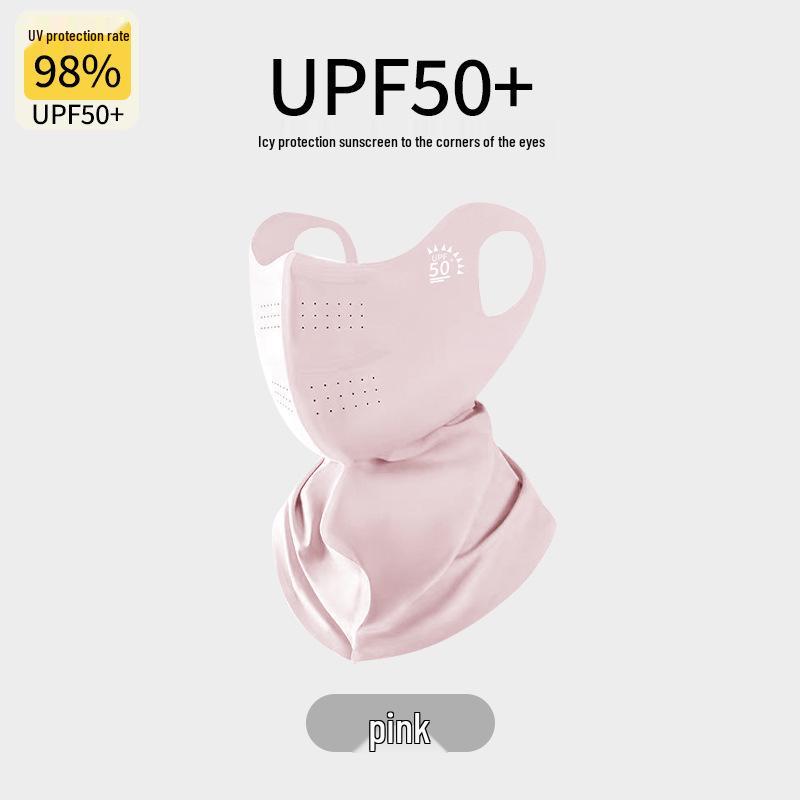 Ice Silk Women's Sunscreen Mask: UV Protection, Breathable, Stylish Design, Protects Eye Corners, 2024 Edition