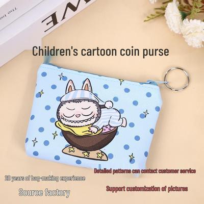 Korean-Style Kids' Cartoon Coin Purse with Zipper