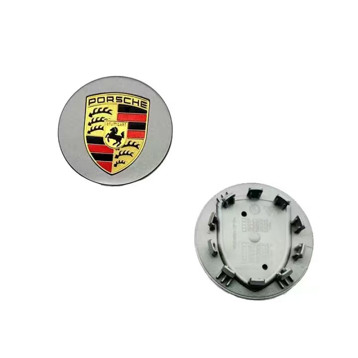 

4 pieces of 76mm 65mm Porsche wheel hub replacement center cover modification accessories, suitable for Porsche Panamera Cayenne 65mm