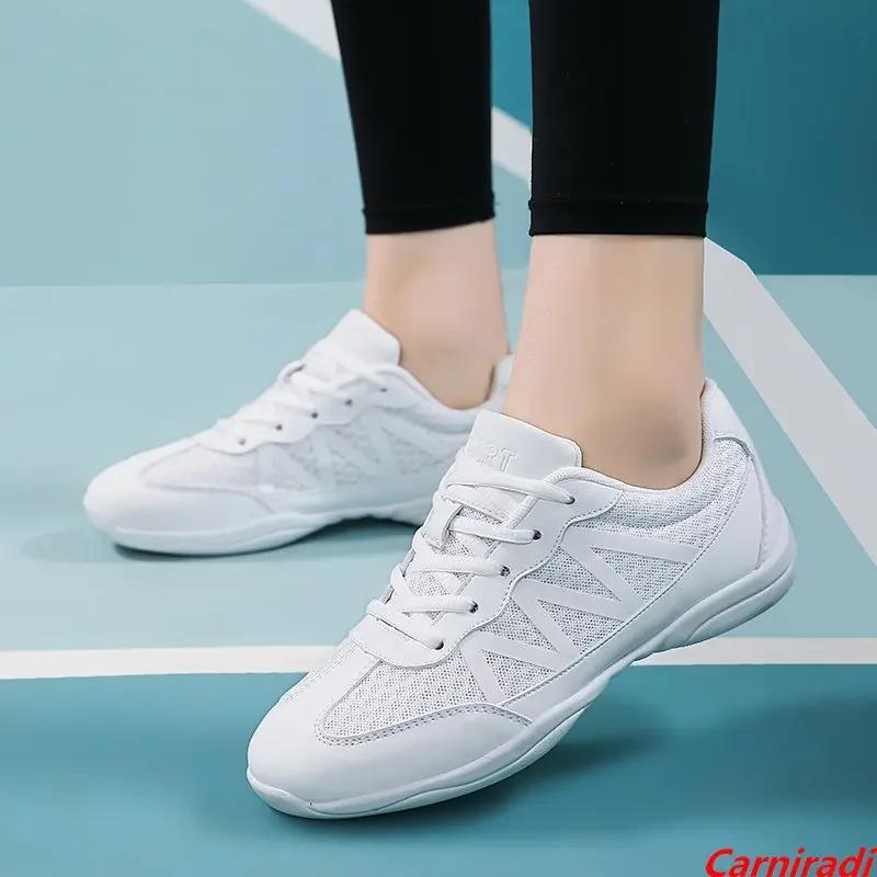 Vysoce kvalitní lehké taneční boty pro roztleskávačky a tanec Dívky Chlapci Letní Tréninkové Fitness Tenisky Děti Děti Měkké Cvičky
