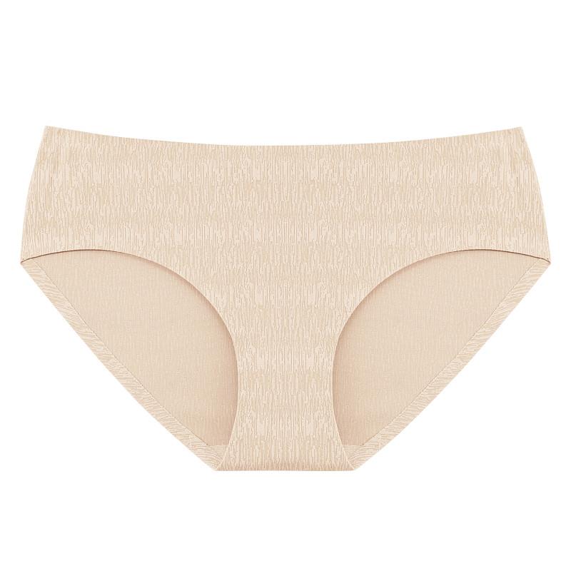 FINETOO Chiloți fără sudură pentru femei, lenjerie de mătase cu talie joasă, lenjerie de corp respirabilă
