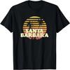 Santa Barbara California Retro Vintage Sunset T-Shirt