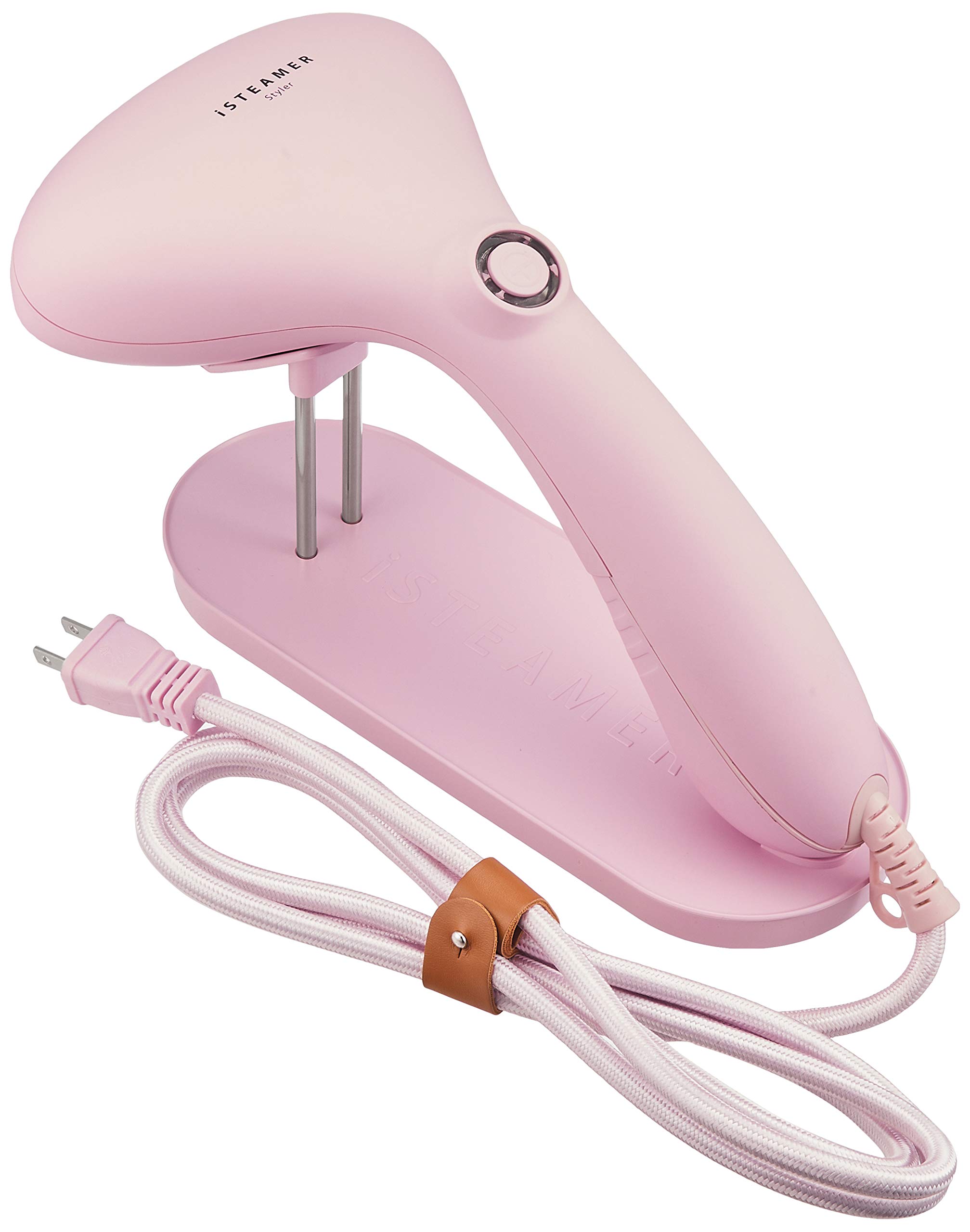 

iSTEAMER Clothes Steamer Hanger Steam Iron Hay Fever Prevention 25 Seconds Time Saving Steam 580g Ultra Light Disinfecting, Deodorizing, IST-PK (Pink)