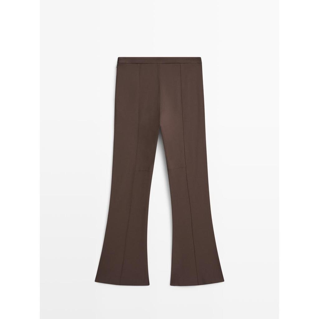 Masimodutti Pocket Detail Bell-Bottom Pants