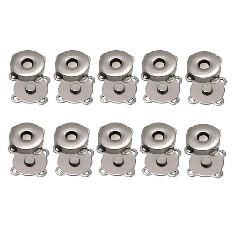 

10pcs Magnetic Closure Buttons For Sewing Handbag Purse Snap Clasps Fastener Snap Buttons DIY Patchwork Tool