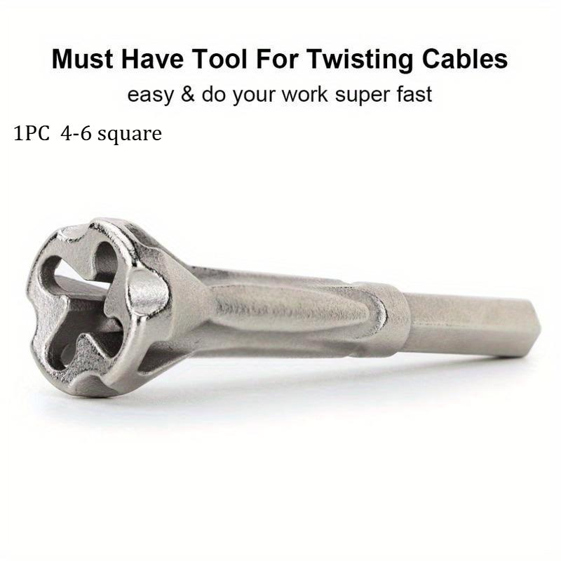 Automatisches Quadratisches Universelles Drahtverdrillwerkzeug 2 5 4 4 6 Schnellverbinder für Elektrokabel 5 Drahtabisolierung Abisolierer Verdriller