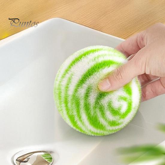 Bathtub Curvature Scrubber Non-Scratch Cleaning Ball, Gentle Reusable Stain Removal Sponge, Non Scratch Ball Deep Tool for Ceramic Marble Surfaces